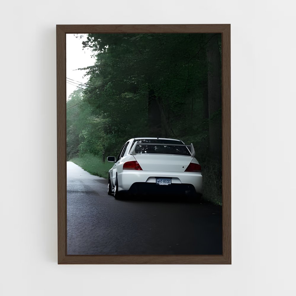 Poster Lancer dans les Bois – affiche Mitsubishi (vue 5)